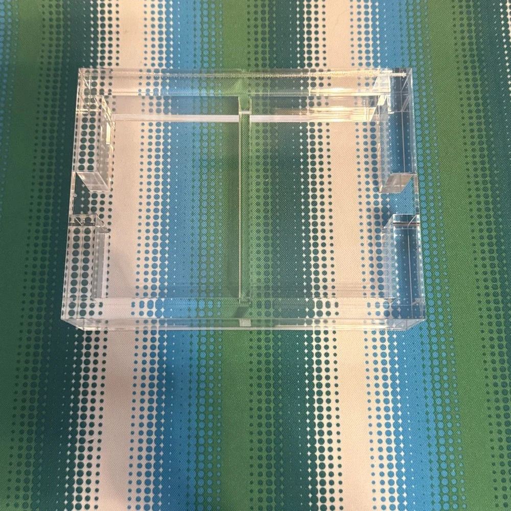 Clear Acrylic Bathroom Organizer Tray - Transparent